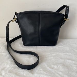 COACH Vintage Black Soho Mini Basket Bag Small Crossbody #4107